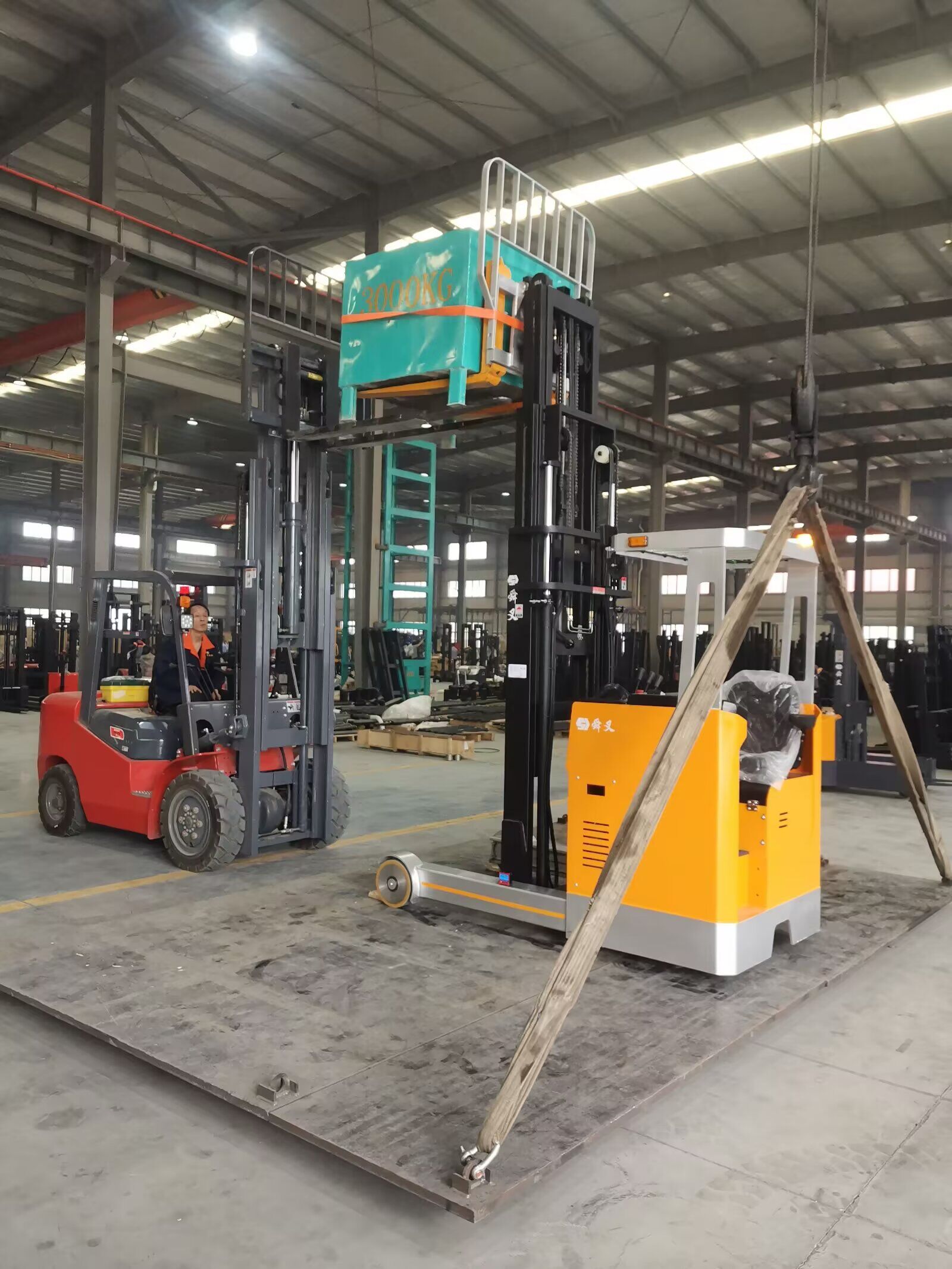 大前移式叉車試驗(yàn)中